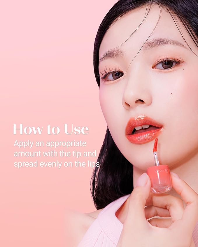 THESAEM Saemmy's Ade Shot Tint - Korean Lip Tint, Water Gel Lip Stain with Plump Glowy Moisturizing Finish, Buildable Radiant Gloss, Long-Lasting Comfort, 0.1 fl.oz. (09 Pink Lemon)