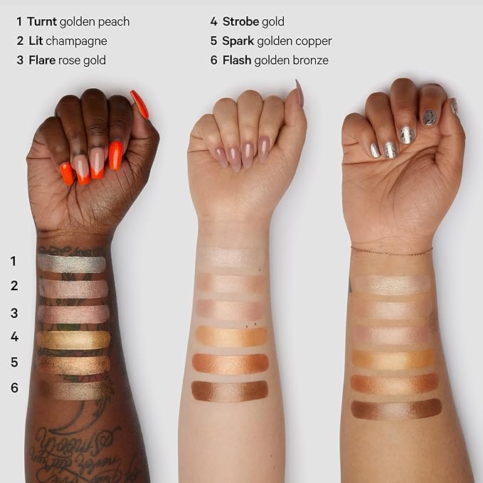 Milk Makeup Highlighter, Flare (Rose Gold) - 0.21 oz - Dewy Cream Highlighter Stick - Blendable & Buildable - 1,000 Swipes in Every Stick - All Skin Types - Vegan, Talc Free & Cruelty Free