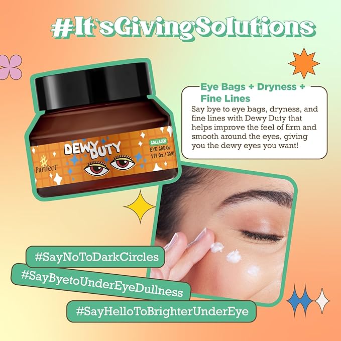 Made in USA Natural Eye Creams - #Purifect 30 ml (#Dewy Duty - Collagen)