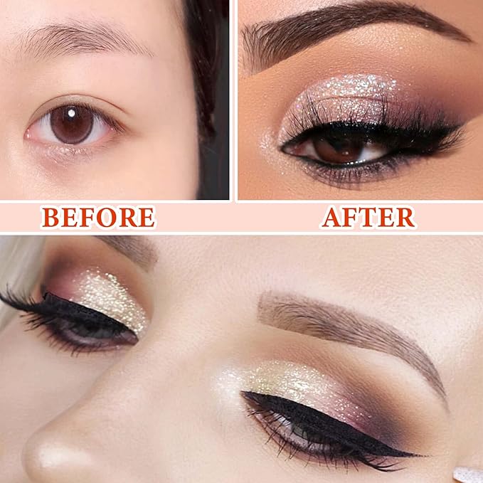 12 Color Naked Eyeshadow Palette,Pearly Earth Color Eyeshadow,Natural Shimmer Eyeshadow Palette,Professional Waterproof and Smudge Proof Eye Shadow Palette Kit,Eye Makeup Set for Women(B)