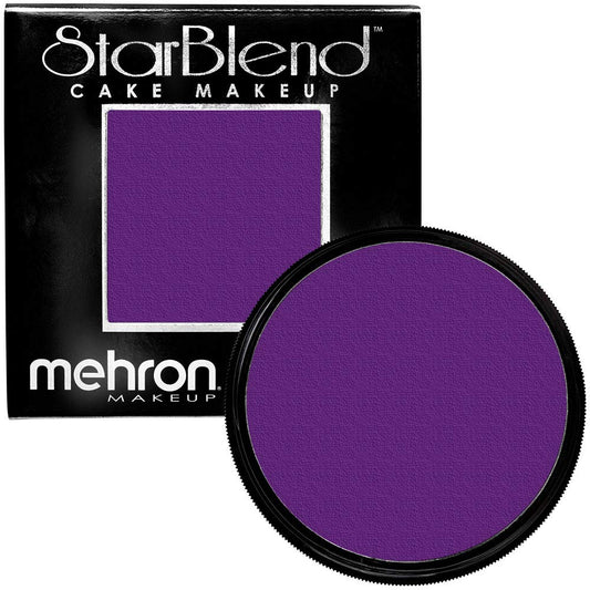 Mehron Makeup StarBlend Cake Makeup | Wet/Dry Pressed Powder | Powder Foundation | Purple Face Paint & Body Paint 2 oz (56g)