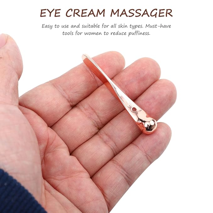 Lurrose 3pcs Eye Cream Applicator Roller Wand Stick Facial Lotion Face Cream Scoop Makeup Spatula Skincare Make Up Tool