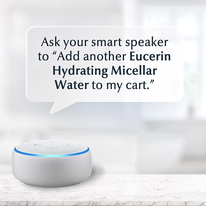 Eucerin Face Gentle Cleansing Hydrating Micellar Water with Hyaluronic Acid, Face Cleanser and Makeup Remover, Fragrance Free and Non-Drying for All Skin Types, 13.5 Fl Oz Bottle