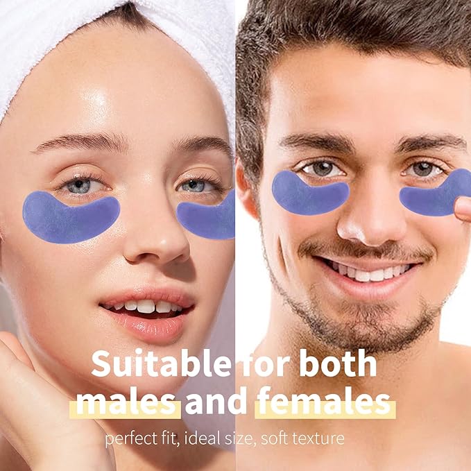 MOND'SUB Premium Under Eye Patches, Gel Eye Patches Hydrating & Refresh for Puffy Eyes, Under Eye Bags & Dark Circles, Natural Collagen Eye Gels Pads, Crystal Anti-Aging Eye Mask (Lavender purple)