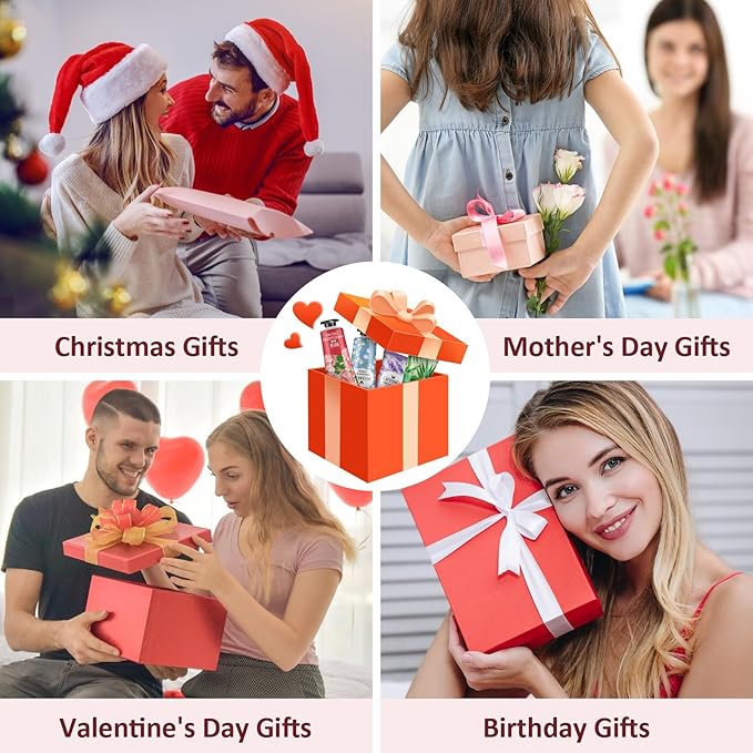 12 Pack Hand Cream Gift Set, Stocking Stuffers for Women, Bulk Hand Lotion Travel Size for Dry Cracked Hands, Mini Moisturizing Hand Lotion for Christmas Gifts, Thank You Gifts, Bridesmaid Gifts