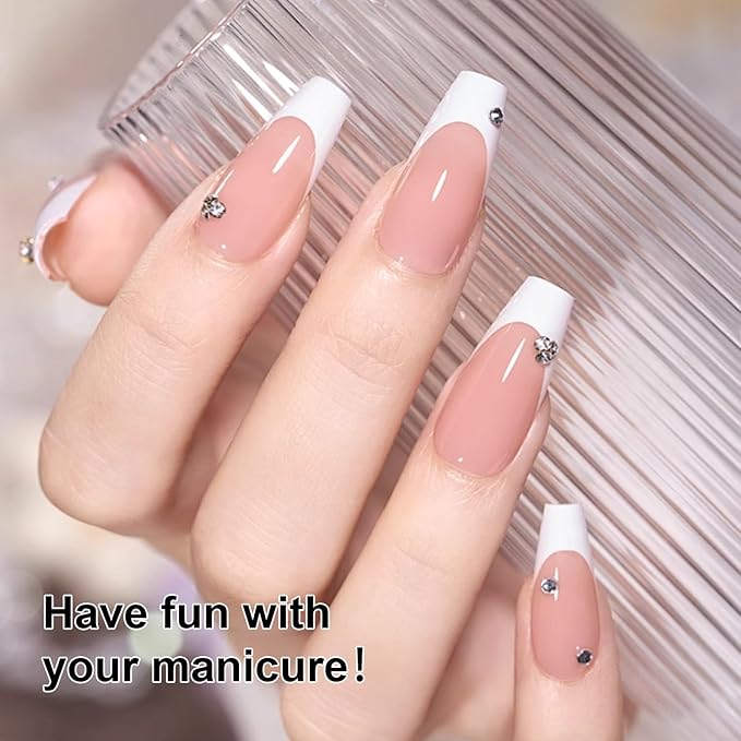 JODSONE 4 Bottles of 15ML Nail Primer Base Coat Top Coat and Builder Gel Which Helps Better Fit the Gel Polish