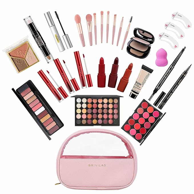 M All In One Full Makeup Kit for Women, Multipurpose Makeup Sets, Beginners and Professionals Alike, Easy to Carry(Pink)