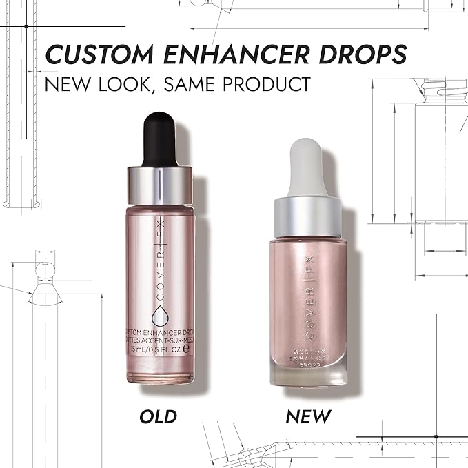 COVER FX Custom Enhancer Drops - Candlelight: Classic Bronze Finish - 15mL - Radiant Glow - Liquid Highlighter