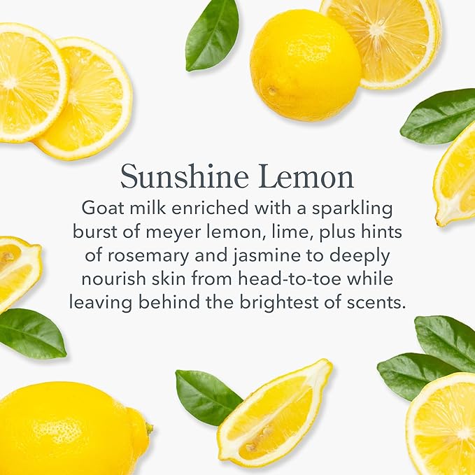 Beekman 1802 Sunshine Lemon Whipped Body Cream - Scented - 8 oz - Moisturizes, Soothes, & Softens - With Coconut Oil and Mango Seed Butter - No Irritation - Good for Sensitive Skin