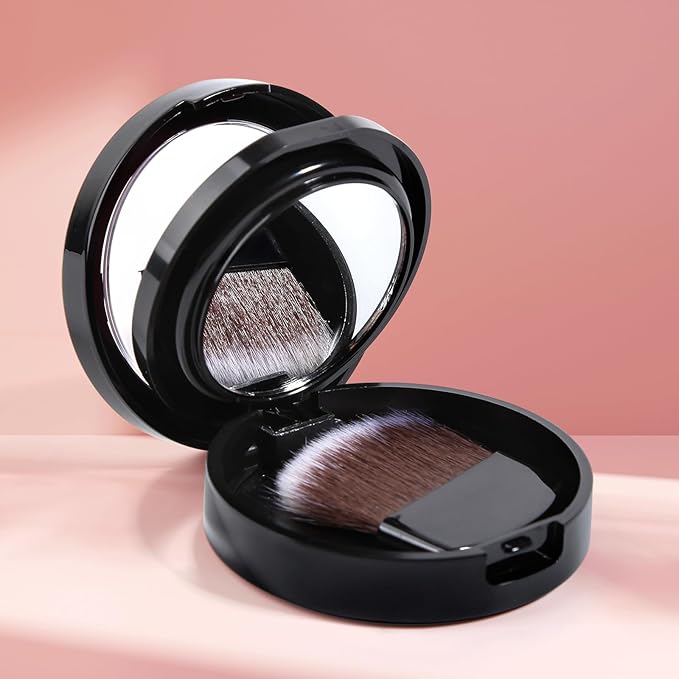 DE'LANCI 2 In 1 Cream Blush for Cheeks & Lips & Eyeshadow in a Waterproof Smooth Moisturizing Creamy Formula, Buildable Lightweight Red Blush Balm with Built-in Brush and Mirror, Easy to Use, Rust