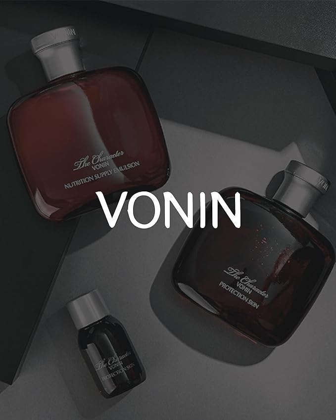 The Character Set (11.5fl oz) - Daily Skincare Kit for Men's Skin Protection & Rejuvenation by LG Beauty. Toner, Emulsion with Woody Musk Scent.