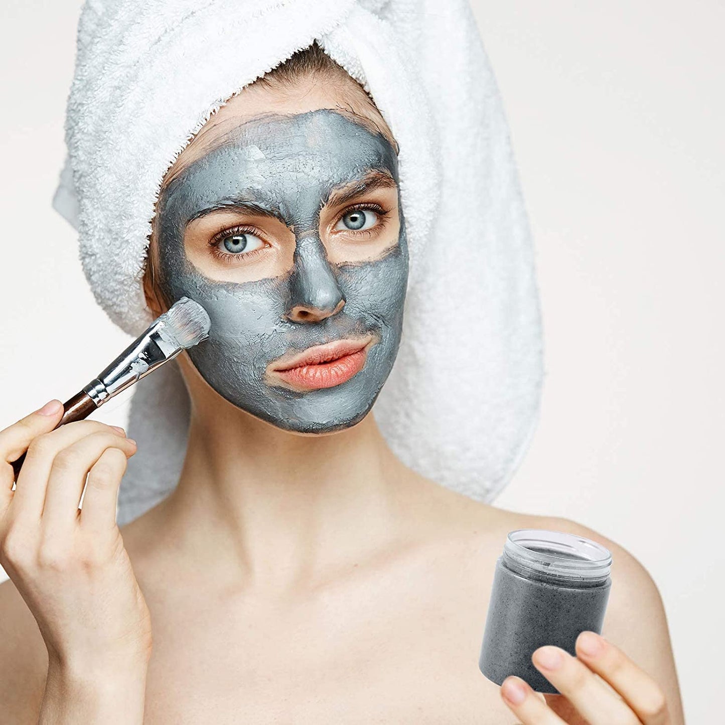 Eternal Moment 36 Pack 3 OZ Plastic Jars Round Clear Cosmetic Container Jars with White Lids, Perfect for Lotion, Slime,Cream, Ointments, Makeup, Eye Shadow, Samples, Pot, Travel Storage