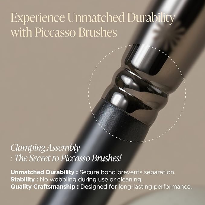 Korean Piccasso Brush FB11 Spatula Brush – Professional Foundation Brush for Liquid Makeup, Flat and Soft Bristles for Seamless Application, Ideal for Liquid Foundation and Cream Face Makeup