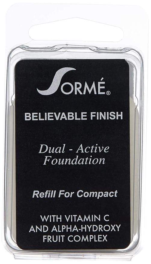 Sorme' Treatment Cosmetics Believable Finish Dual Active Foundation Refill, Golden Tan