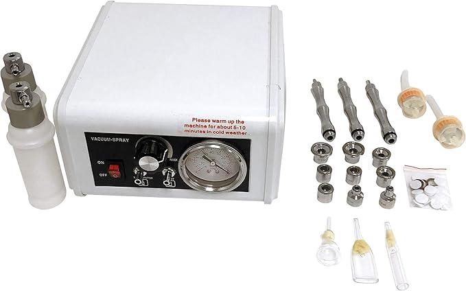 Prime 13 in 1 Facial Machine: High Frequency Aromatherapy Steamer, Galvanic, Brush Massager, Vacuum Extractor, Diffuser and Hot Towel Warmer