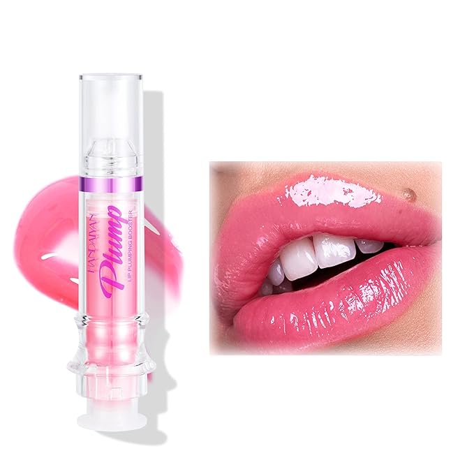 Natural Spicy Lip Plumping Booster Lip Plumping Oil,Lip Plumper Gloss, Ultra-Hydrating & Nourishing Plump and Pout Lip Plumper, Glossy Finish Fuller Lip Plumping Lip Gloss for Women Girls(05#)
