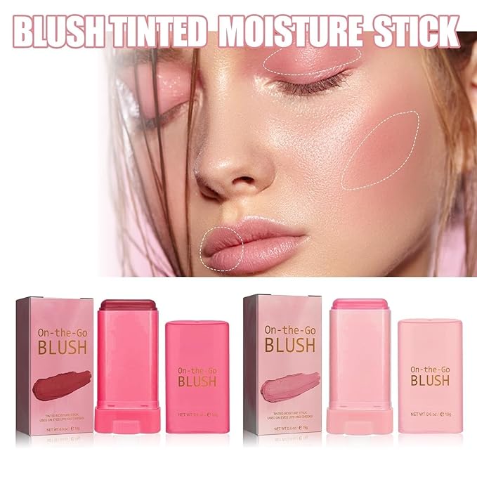 Blush Rare Beauty Liquid Blush Stick Cream Blush Natural Waterproof Long Lasting Powder Blusher,On The Go Blush Brushes For Makeup Cheeks,Suitable For All Skin Types (pink)