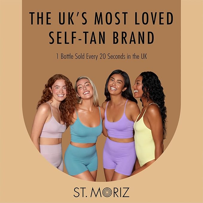 St Moriz Professional 1 Hour Fast Self Tanner Mousse, Light to Dark – Instant, Express Self Tanner Foam for a Golden, Natural Looking Fake Tan with Aloe Vera & Vitamin E - Vegan (6.76 fl oz)