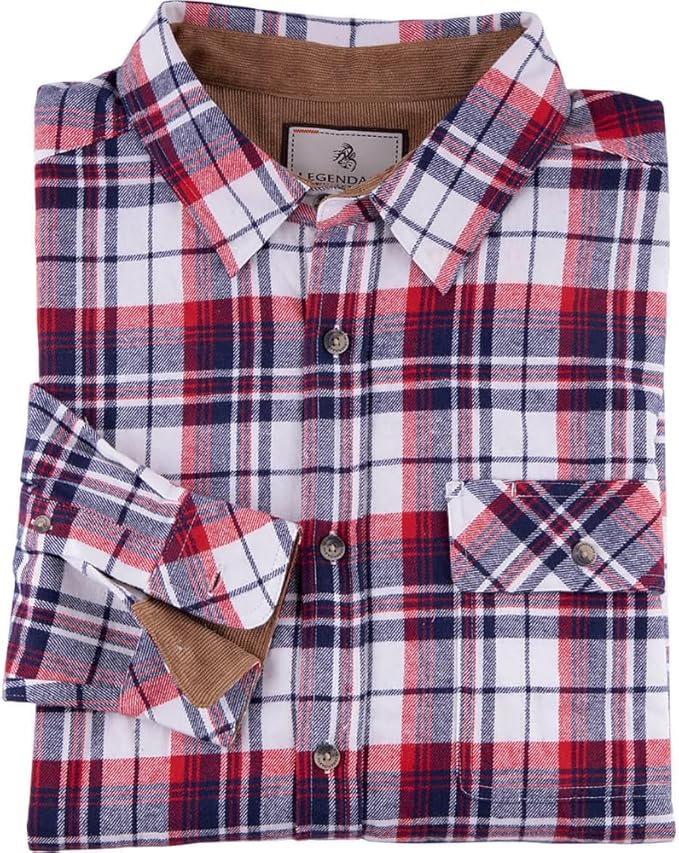 Legendary Whitetails Men's Flannel Shirt Long Sleeve Button Down 100% Cotton
