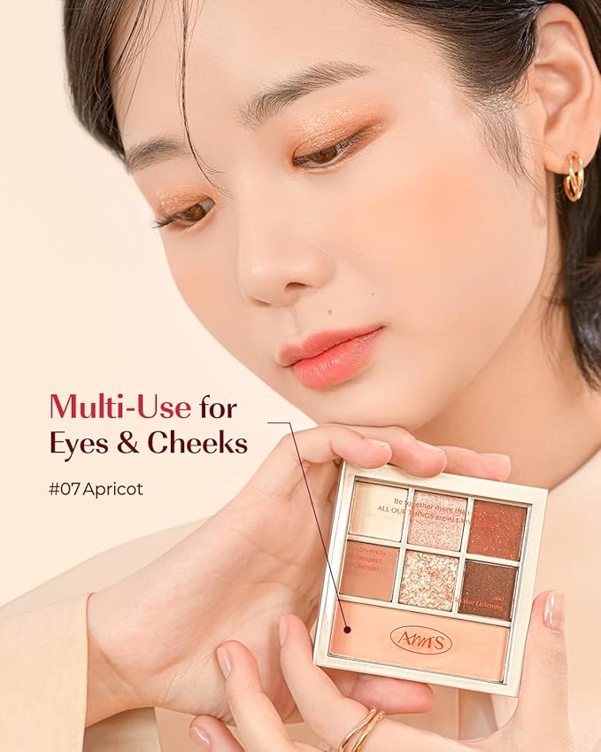 AMTS Off Sienna & Authentic Amber Eyeshadow Palettes Set, Valentine's gifts for teen girls, women | Matte Shimmer Metallic, Long Lasting