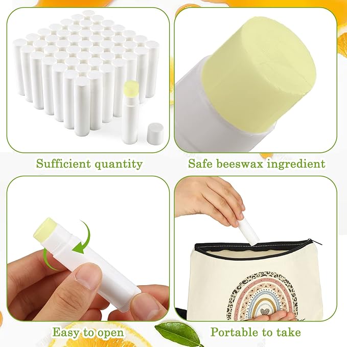 400 Count Lip Balm Bulk with Jasmine, Cherry, Lemon, Blueberry, Rose Flavors Lipstick Prevent Dryness and Chapping Natural Moisturizer For Dry Lips, Unlabeled Filled