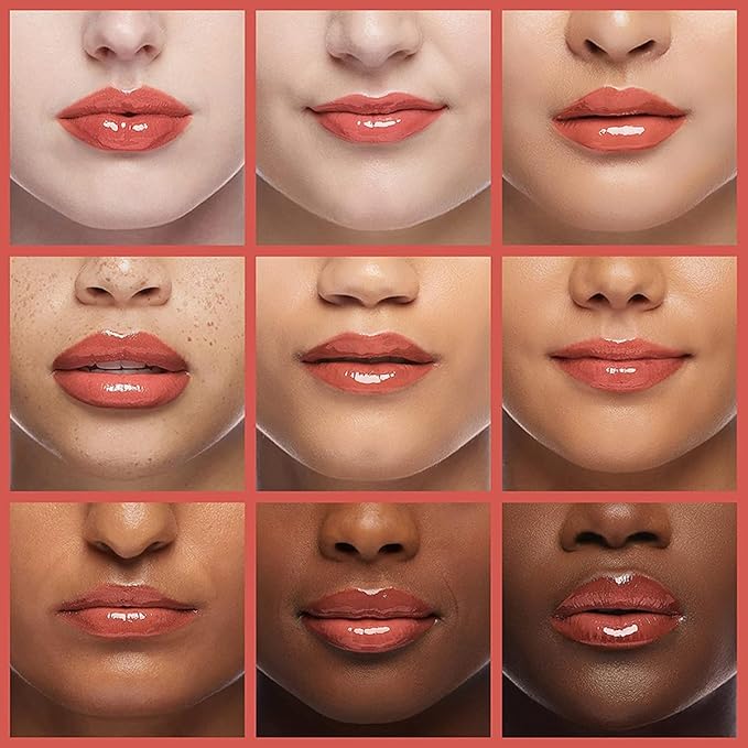 Hydrating Lip Glow Oil, Moisturizing Plumper Lip Gloss, Transparent Plumping Balm, Tinted Balm Care 0.2 OZ - 012 ROSEWOOD