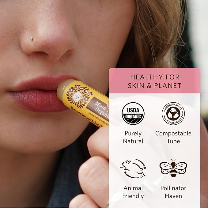 Moon Valley Organics Beeswax Lip Balm for Moisturizing Lips and Cuticles (JUICY BLACKBERRY, 3-Pack)