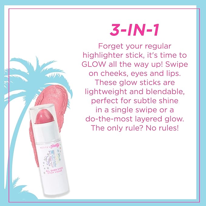 Petite 'n Pretty Makeup Set for Kids (Dream in Pink) - Makeup for Tweens & Teens - Featherlight Clear Mascara and Brow Gel, Multi Stick for Eyes & Cheeks, Lip Balm, Made in the USA