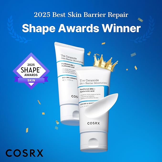 COSRX Ceramide Skin Barrier Moisturizer for Face with 7 Ceramides, Hyaluronic Acid & Panthenol for All Skin Types, 2.7 fl.oz, Korean Skin Care