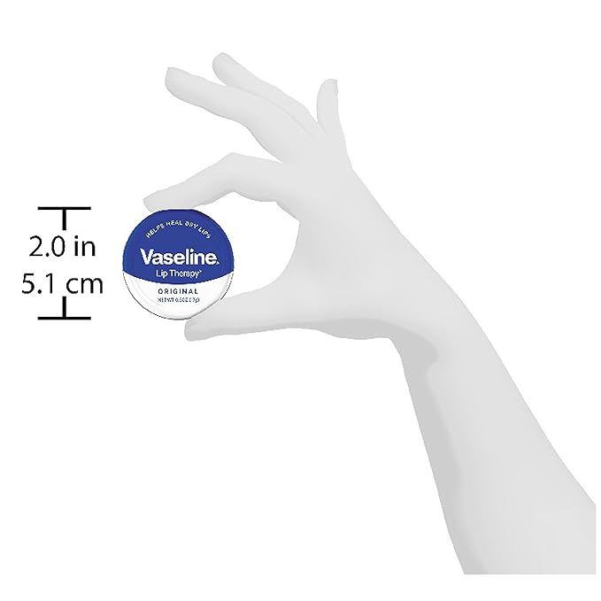 Vaseline Lip Therapy Lip Balm Tin, Original, 0.6 oz