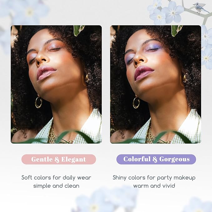 Color Nymph Beginner Makeup Kits For Teens With Train Case Included Full Makeup Kit Eyeshadow Palette Blushes Bronzer Highlighter Lipstick Brushes Mirror (White)