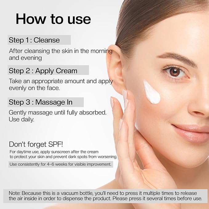 Dark Spot Correcting Cream: Retinol & Vitamin C Advanced Facial Treatment for Hyperpigmentation Natural Ingredient - Dark Spot Remover for Face and Body 1.7 floz