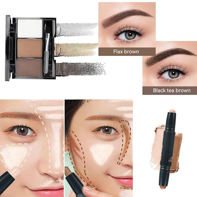 28 Pieces Makeup Kit for Women Full Kit, Eyeshadow Palette,Lip Gloss Set,Lipstick,Blush,Foundation,Concealer,Mascara,Eyebrow Pencil,Include Makeup Brush Set,Professional Makeup Kit for Teens
