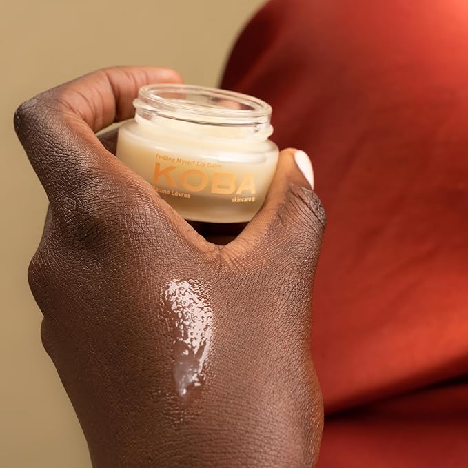 KOBA Feeling Myself Lip Balm - For Women & Men - Hydrating Lip Balm - Normal to Dry Chapped Lips - Citrus, Woody, Fruity - Natural - Vegan - Safou Oil - Shea Butter - Sweet Almond Oil (0.47 Oz)