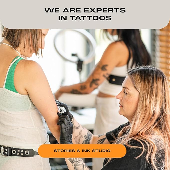 Stories & Ink Tattoo Care | AFTERCARE DUO REGIMEN | Healing Routine for Fresh Tattoos (Aftercare Cream + Aftercare Foam Cleanser), Soothes & Repairs Fresh Tattoos, Fragrance-free