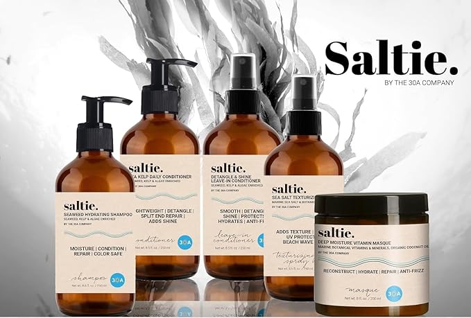 Sea Salt Hair Volumizing Spray Adds Texture, Volume, UV Protection, Beach Wave Finish I For All Hair Types (8.5 fl. oz./250ml)