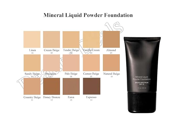 Mineral Liquid Powder Foundation Broad Spectrum SPF 15 (Almond)