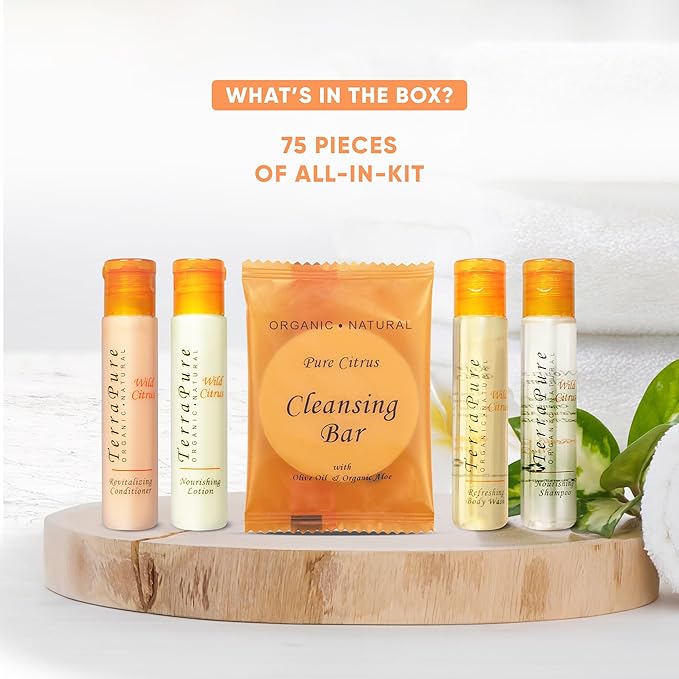 Terra Pure Wild Citrus | 1 oz. Liquids and 1 oz. Bar Soaps | 1-Shoppe All-In-Kit