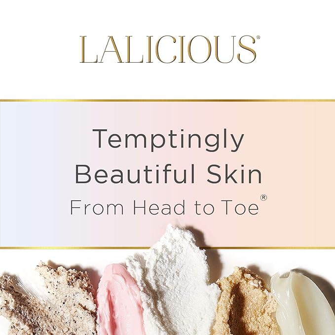 LALICIOUS Extraordinary Sugar Kiss Sugar Scrub, Exfoliating Body Scrub with Coconut Oil & Honey, Moisturizing Body Exfoliator for Glowing Radiant Hydrating Skin, Zero Greasy, No Parabens - 16oz