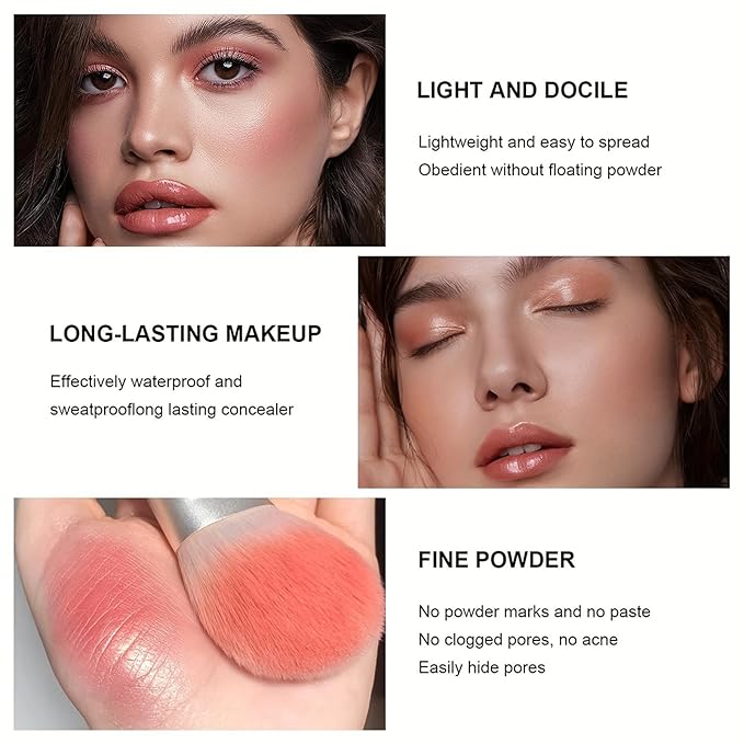 6 Colors Cream Blush Palette + 6 Colors Concealer Cream Contour Palette, Carla Secret Makeup Palette, Foundation Palette with 11 Pcs Makeup Brush Set, Long Wearing Blendable Full Coverage