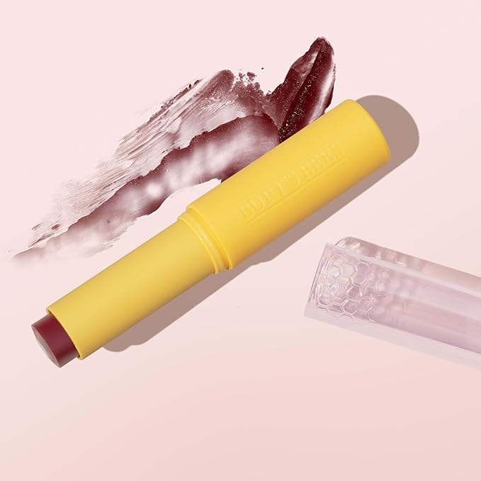Burt’s Bees Back To School Gift Ideas, Tinted Boosted Balm, Misty Mauve, Hydrating Tinted Lip Balm with Vitamin C, E, and F Core, 24 Hour Lip Moisturizer, 100% Natural Origin, 1 Count, 0.16oz