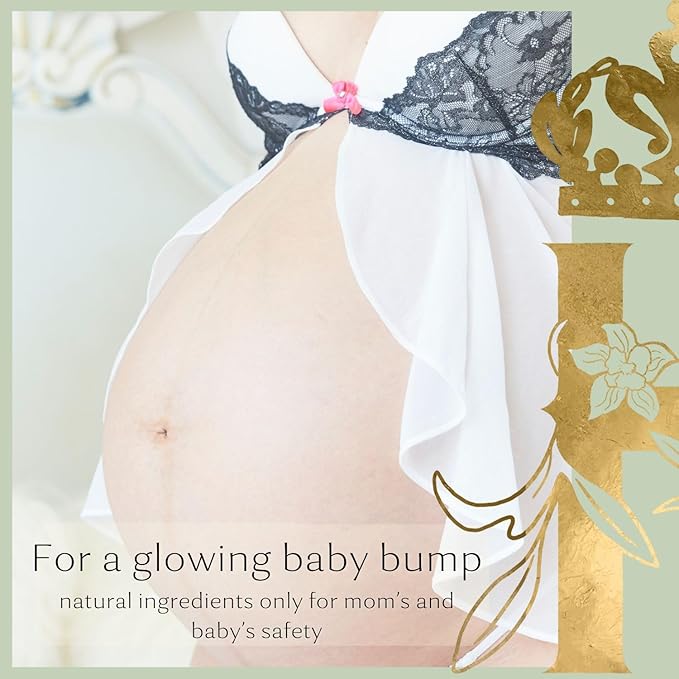 Bump Butter: 100% Natural Whipped Cocoa Butter Formula for Growing Baby Bumps - Soothing & Nourishing with Neroli & Frankincense - 3.4 Fl Oz/100 ML
