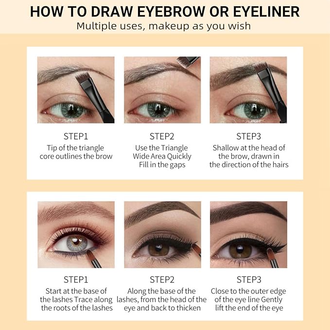 Eyebrow Pomade - Waterproof Brow Pomade for Long-lasting Results,Smudge Proof and Sweat Resistant Formula,Natural Eyebrow Makeup for All Skin Types and Tones - Dark Brunette