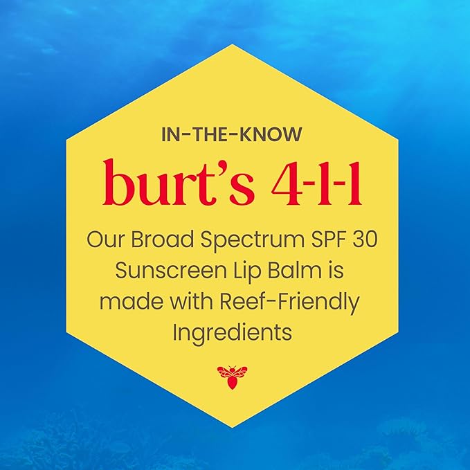 Burt’s Bees SPF 30 Lip Balm Mothers Day Gifts for Mom, Island Getaway - Coco Loco, Beaches & Cream, Tropic Like It's Hot, Water-Resistant Sun Care, Natural Origin Lip Treatment, 3 Tubes, 0.15 oz