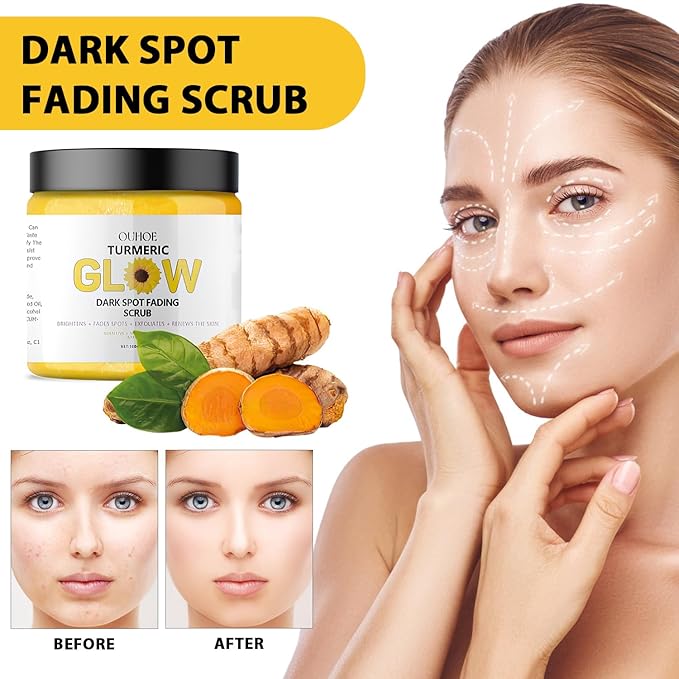 Glow Combo Skincare Set,3 In 1 Turmeric Combo Skincare Set,Turmeric Glow Butter, Skincare Gift Set For All Skin Type (1 Set)