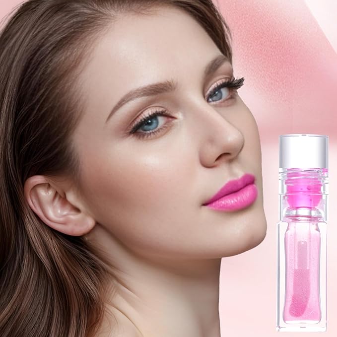 2pc Magic Color Changing Lip Oil, Hydrating Lip Glow Oil Plumping Gloss Tinted Lip Balm Transparent Moisturizing Toot Lip Care