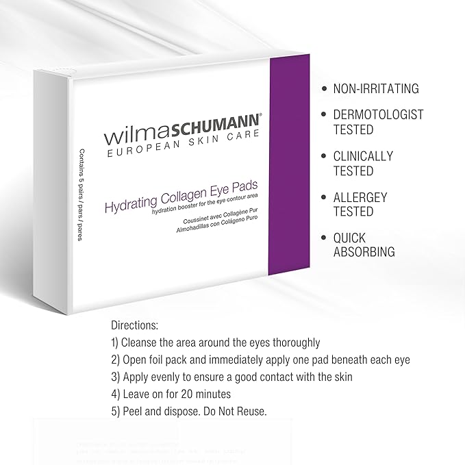 Collagen Under Eye Patches - Targets Dark Circles, Puffiness, Reduces Puffy Eyes, Fine Lines and Wrinkles - Under Eye Mask, Pack of 10 - Luxury Skin Care