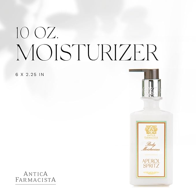 Antica Farmacista Body Moisturizer - Moisturizing Scented Lotion - Premium Body Moisturizer - Luxury Gift for Women & Men - Hand & Skin Hydration - Aperol Spritz, 10 Fl Oz