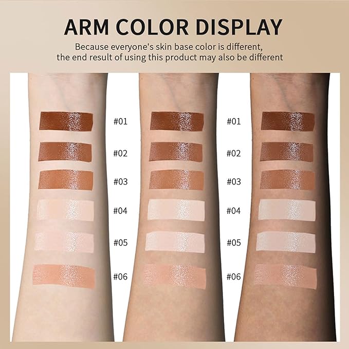 Multi-Use Foundation Stick Beauty Balm Serum Boosted Skin Tint, On-The-Go Tinted Solid Serum, Lightweight and Buildable Creamy Skin Tint Stick Makeup, Natural Finish(01#)