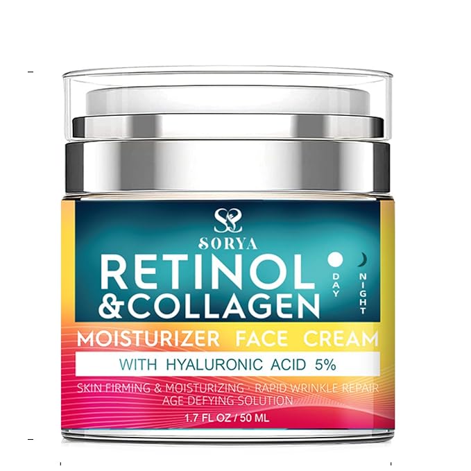 Retinol & Collagen Face Cream β Anti-Aging Moisturizer for Wrinkles & Fine Lines | Hyaluronic Acid & Peptides | Hydrates & Restores Skin Elasticity